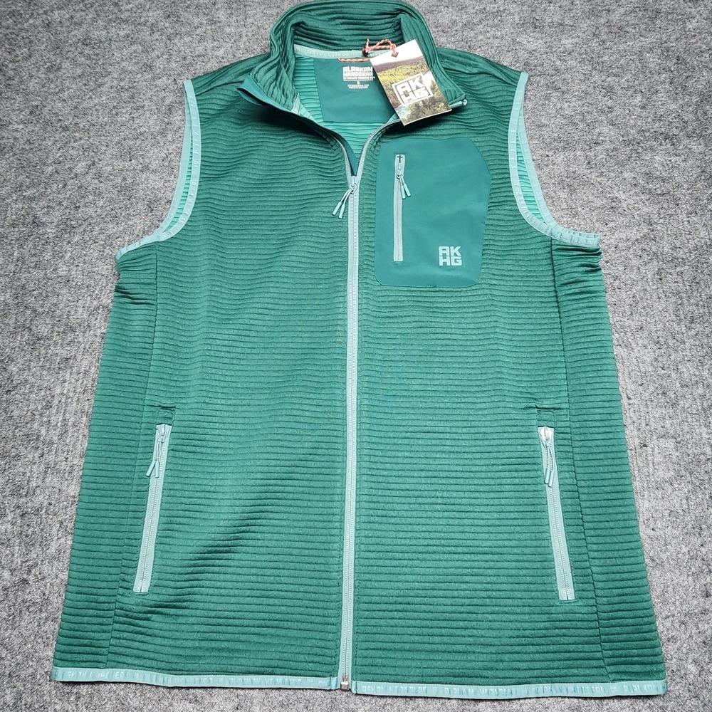 Duluth Trading Alaskan Hardgear Blackburn Green Performance Fleece Vest S NWT